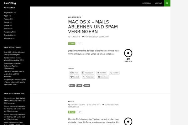 Site using 2 Click Social Media Buttons plugin