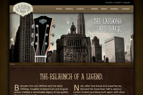 Reactor theme site design template sample