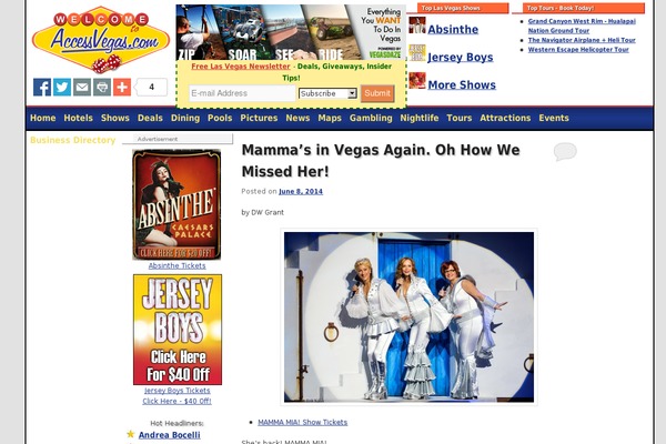 las-vegas-shows-reviews.com site used Accessvegas