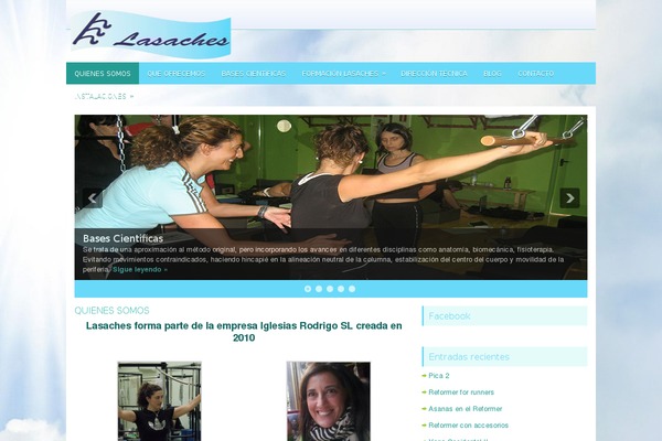 lasaches.com site used Fitnesswp