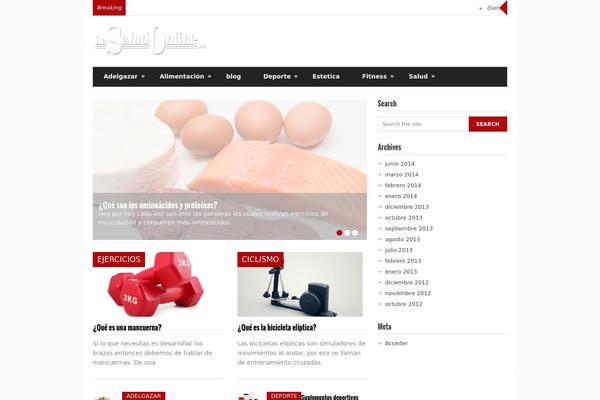 Report theme site design template sample