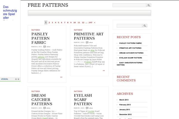 Site using Zamango Page Navigation plugin