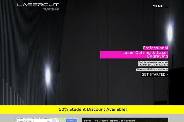 Laser theme site design template sample