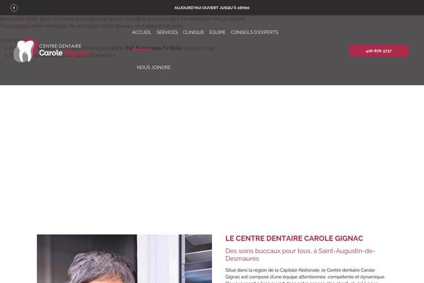 laserdentairegignac.com site used Infosignmedia