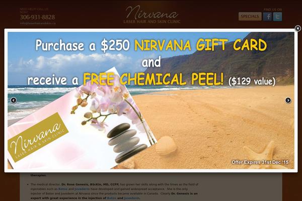 Nirvana theme site design template sample