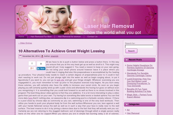 laserhairremovalfact.com site used Beauty Salon
