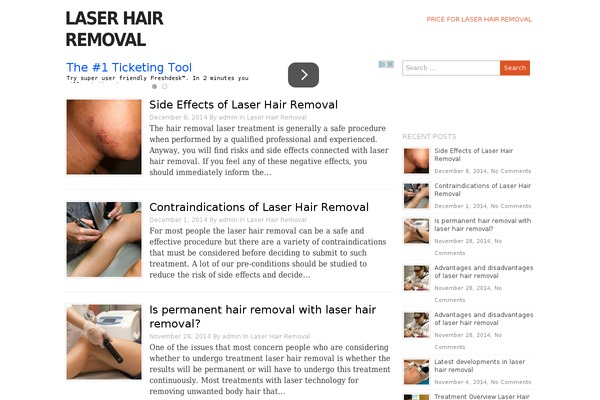 laserhairremovalsite.com site used Blogpress-codebase