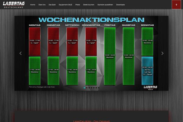 Wunder theme site design template sample