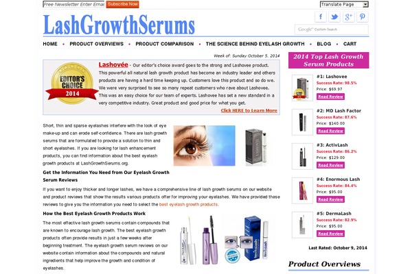 lashgrowthserums.org site used Lgs
