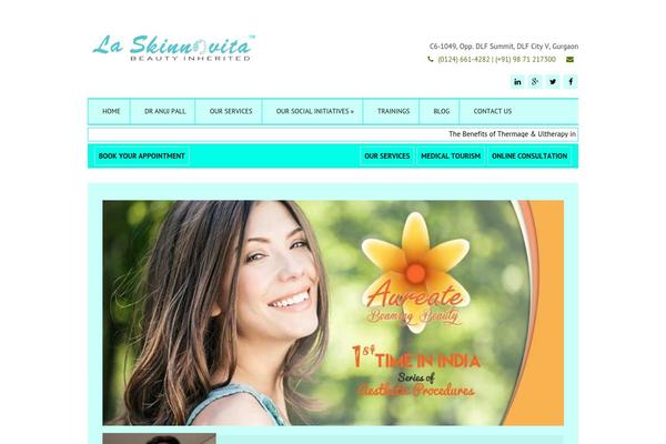 Salient theme site design template sample