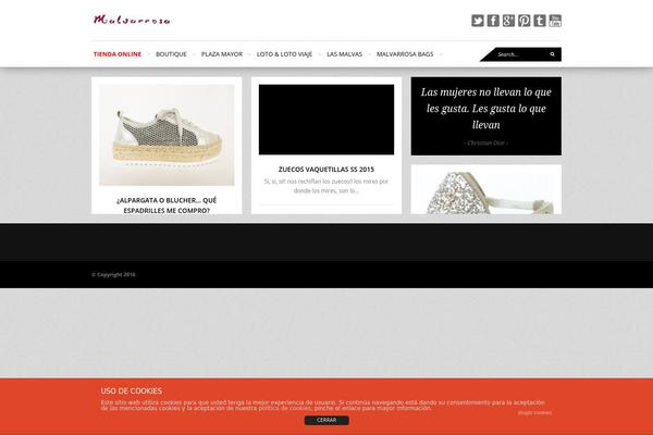 Wpex Fashionista theme site design template sample