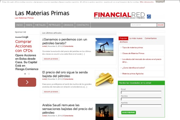 Financialred theme site design template sample