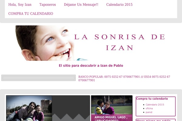 lasonrisadeizan.com site used Blogfolio
