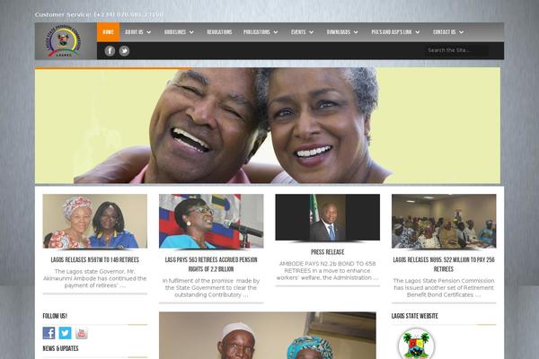 Site using news announcement scroll plugin