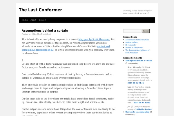 Site using Better WordPress Recent Comments plugin