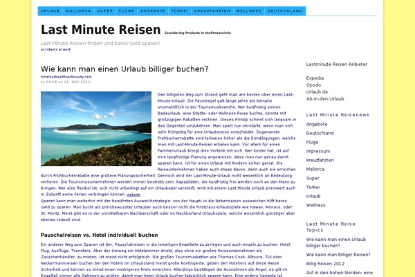 WordPress website example screenshot