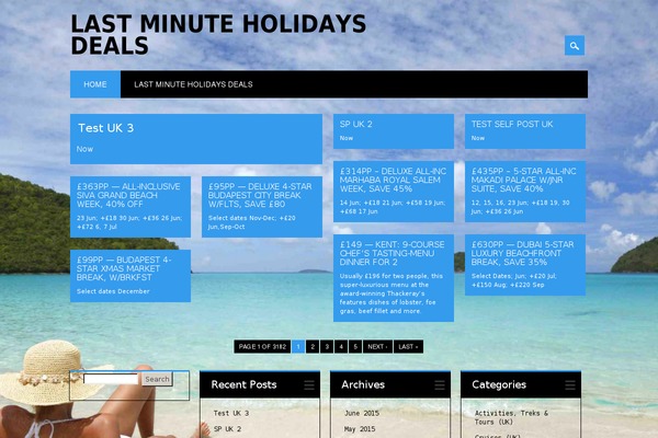 Surfarama theme site design template sample