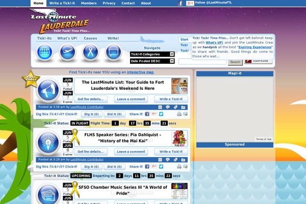 Site using Clocky - Flash Clock Widget plugin