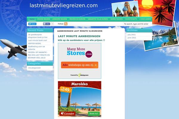 Travel Blogger theme site design template sample