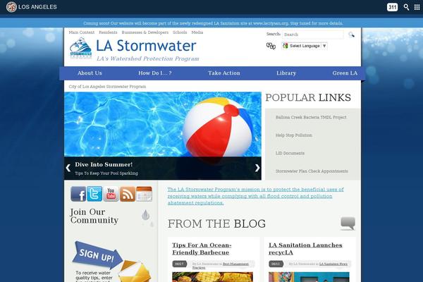 stormwater theme websites examples