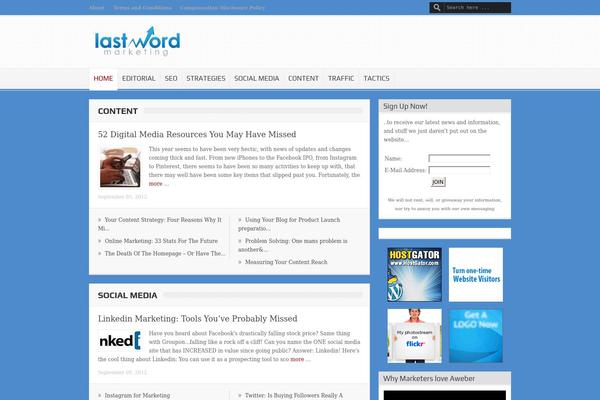 GoodNews theme site design template sample