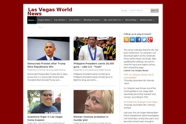 Site using Really Simple Share plugin