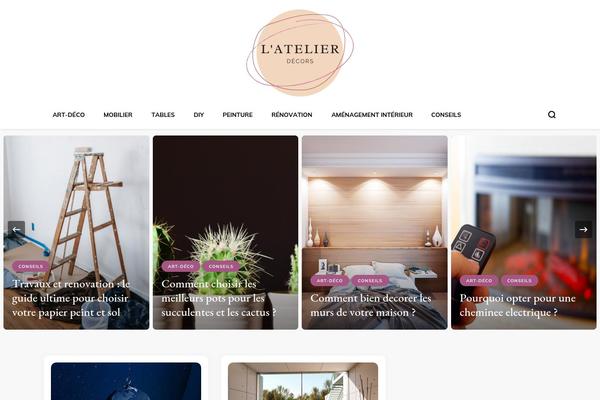 Blossom PinIt theme site design template sample