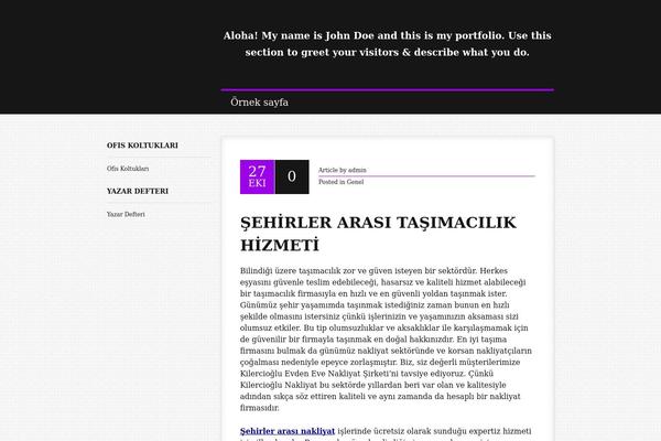 Typo theme site design template sample