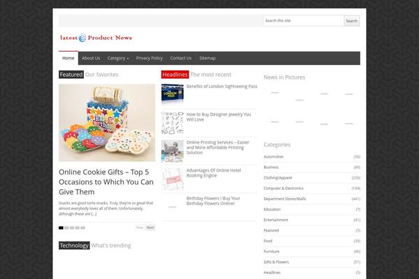 NewsPlus theme site design template sample