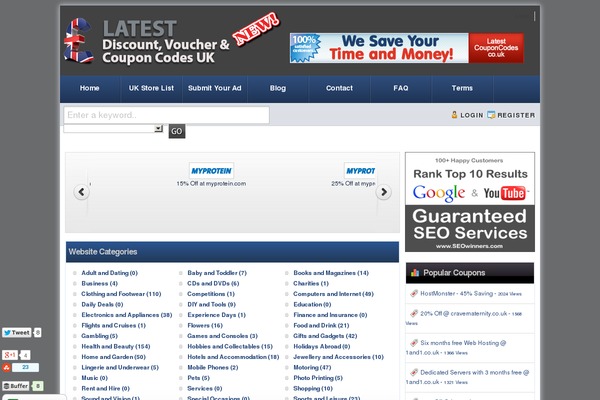 Couponpress theme site design template sample