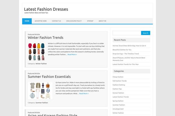 Iconic One theme site design template sample