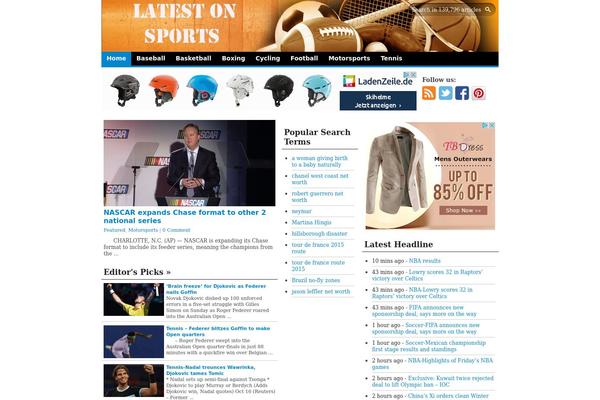 latestonsports.com site used Wp-news