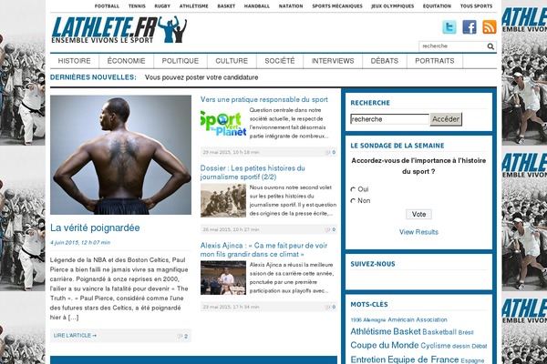 Tribune theme site design template sample