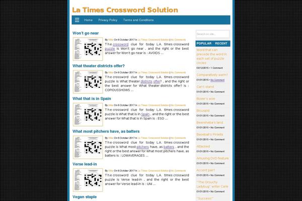 latimescrosswordsolution.com site used Nichelite