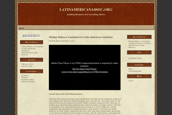 latinamericanassoc.org site used State Of Mind