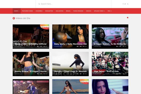 VideoTube theme site design template sample