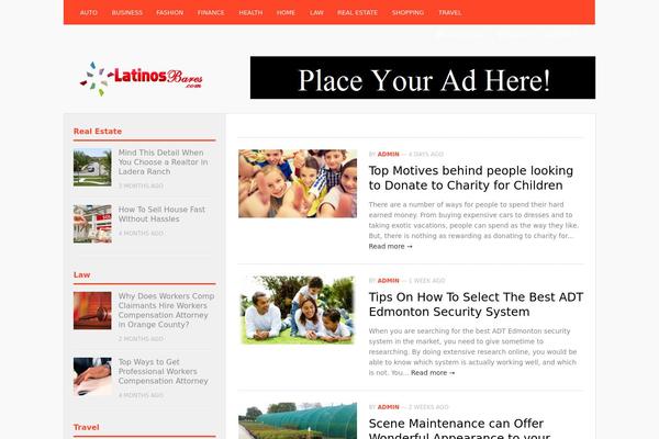 Insider theme site design template sample