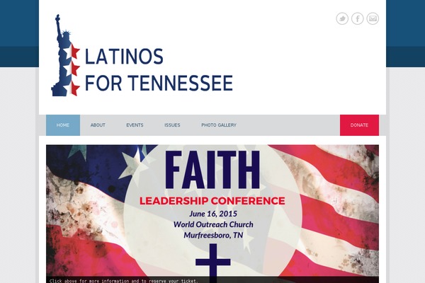 Politician theme site design template sample