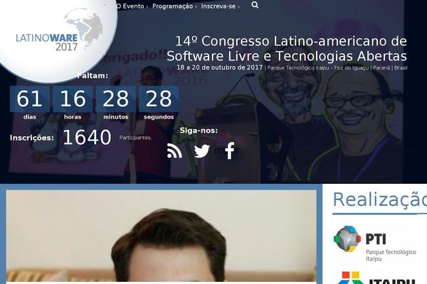 latinoware.org site used Latinoware2023