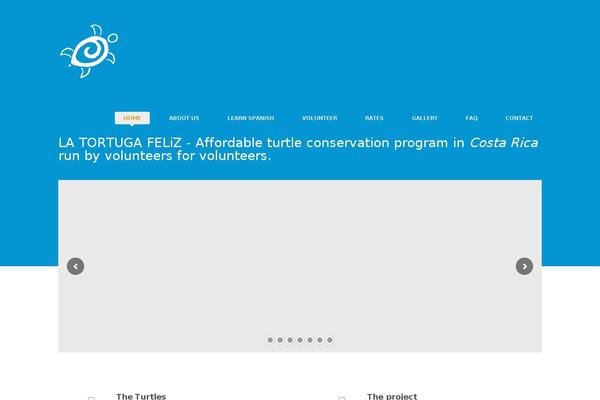Tortuga theme site design template sample