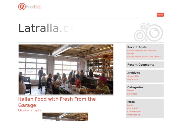 Food and Diet theme site design template sample