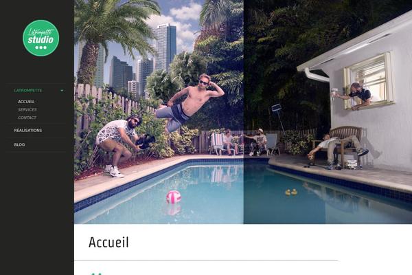 LENS theme site design template sample