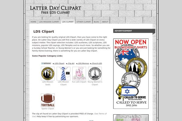 Mainstream theme site design template sample