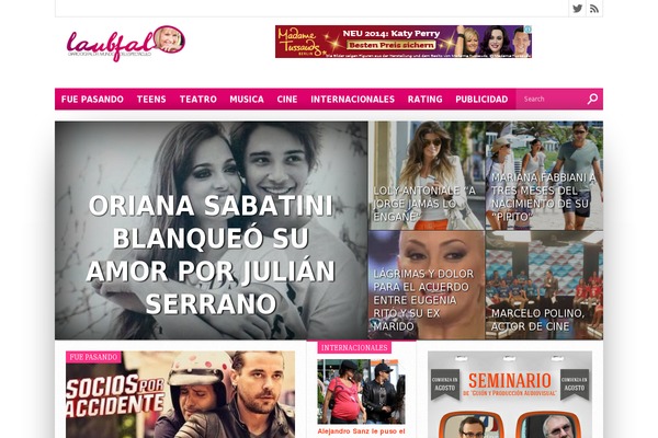 Newspaper theme site design template sample