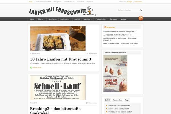 Fresh News theme site design template sample