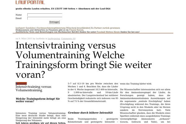 laufportal.info site used Gonzo Daily