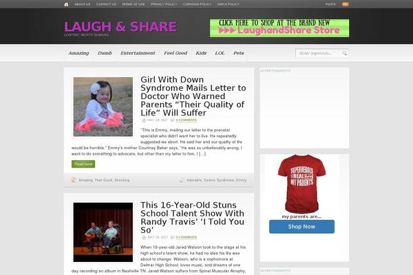 laughandshare.com site used Newspaper Child