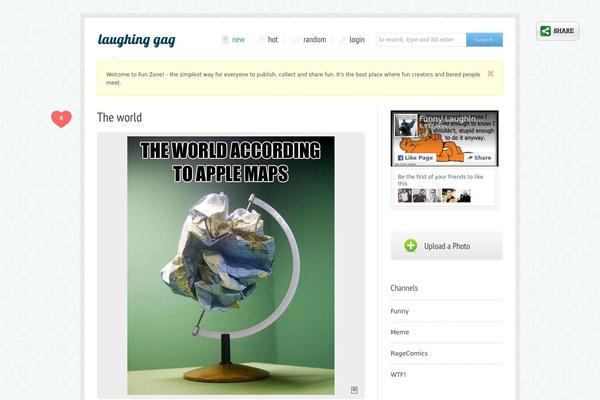 laughinggag.com site used Lolzine