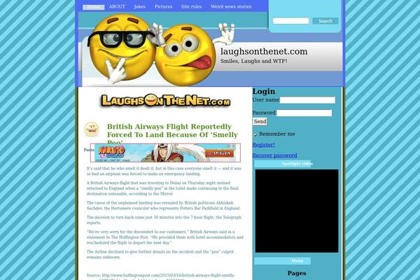 laughsonthenet.com site used Comedymagazine