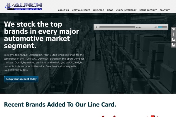 Launch theme site design template sample